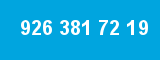 926 381 72 19 926 381 72 19